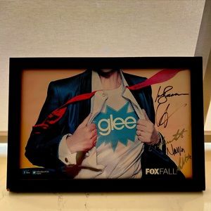 Glee Framed Poster with Signatures.